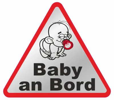 Produktbild von Hermann Schütz Aufkleber Baby an Bord reflektierend dreieckig 120x135mm