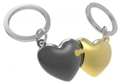 Imagen del producto de Metalmorphose: Llavero – Rompecabezas de corazones