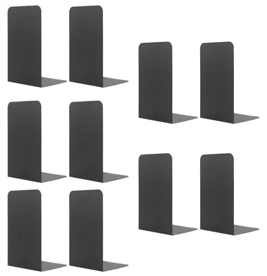 Image de Lot de 5 supports de livres décoratifs en métal, pour la maison et le bureau