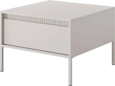 Produktbild von FURNLUX Couchtisch Sensation Weiss 68cm / Hauptfarbe: Beige / Abmessungen: 68 x 48 x 68 cm