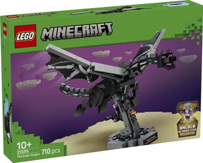 Produktbild von LEGO Minecraft Der Enderdrache - Interaktives Spielzeug mit schlagenden Flügeln und Exit Portal-Ständer als Zimmerdeko für Kinder - Gaming-Geschenk für Jungen, Mädchen und Fans ab 10 Jahren - 21595