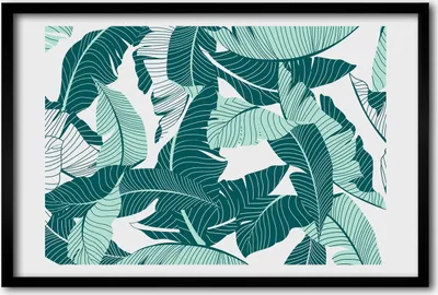 Produktbild von Bild 60x40 MDF-Rahmen, Wandkunst Palmen