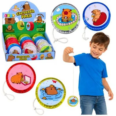 Productafbeelding van Jojo Capybara Skill Toy Gloeiende kleurrijke jojo 5,5 cm
