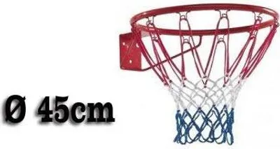 Produktbild von Twisk Basketballkorb mit Netz - orange - Wandmontage - 46 cm