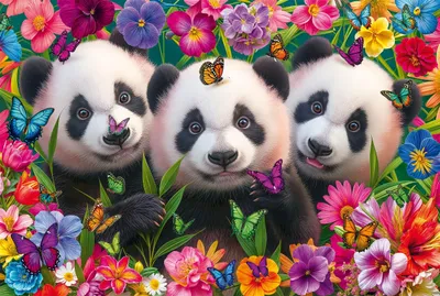 Productafbeelding van Panda-trio