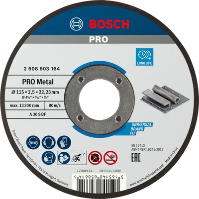 Obrázek produktu pro Bosch PRO Metal TS, 115 x 2,5 x 22,23 mm,