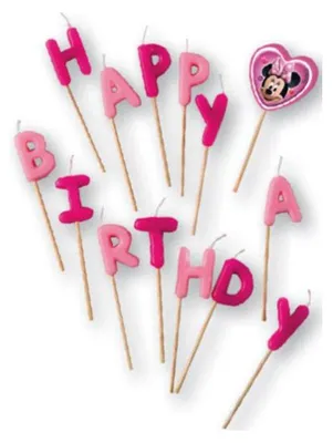 Obrázek produktu pro Svíčky Minnie Mouse "Happy Birthday"