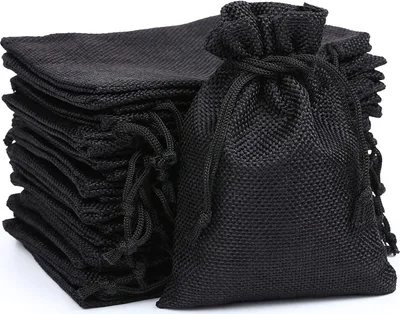 Produktbild von 30 Stück 15*20cm Jutesäckchen, Jute Beutel mit Kordelzug, Leinen-Säckchen Sackleinen Taschen, Klein Geschenksäckchen für Schmuck DIY Handwerk Hochzeit Party Weihnachte