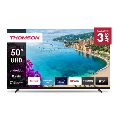 Image de THOMSON 50'' (126cm) 4K UHD Smart Android TV, Google Assistant, Wi-FI, Dolby Digital, Bluetooth, Triple-Tuner, HDMI, CI+, Panneau  - 50UA5S13