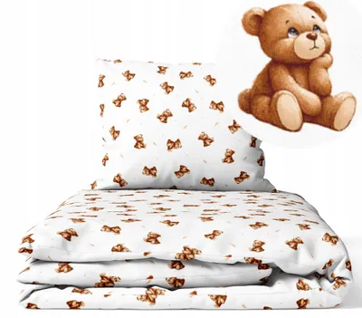 Produktbild von Kinderbettwäsche 100x135 Baumwolle Baby Bettwäsche Set 100x135 + 40x60 Kissenbezug Jungen & Mädchen Kleinkind Bettbezug