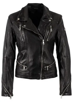 Produktbild von Mauritius Lederjacke Damen Happy Silver schwarz L