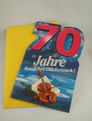 Produktbild von Hallmark - 91603 - Klappkarte, Geburtstag, 70 Jahre, mit Umschlag