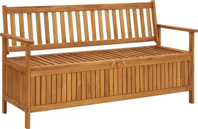 Obrázok produktu pre Záhradná úložná lavica 148 cm, akáciový masív
