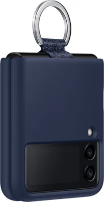 Zdjęcie produktu dla Etui Samsung Silicone Cover z piercieniem do Galaxy Z Flip3, Ciemnoniebieski