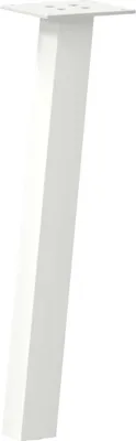 Imagen del producto de vidaXL Patas para mesa de centro, 4 unidades, color blanco, 30 cm, acero
