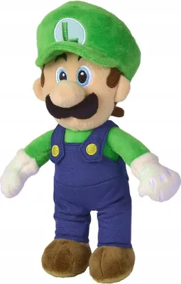 Image de Gustaw Ours en peluche Grand XXL (Multicolor, 23cm) Luigi Ours en peluche, Peluche Ours en peluche XXL, Peluche Ours en peluche Géant, Mario Bros