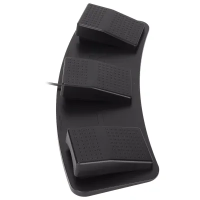 Obrázok produktu pre USB trojitý nožný spínač – multifunkčný ergonomický trojitý nožný spínač na hranie hier, testovaný vo výrobe (fotoelektrický spínač)