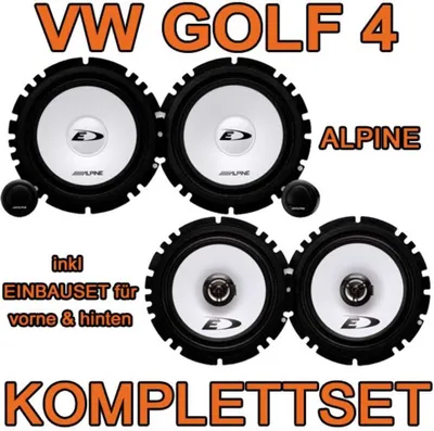Produktbild von VW Golf 4 - Alpine SXE Komplettset für vorne & hinten