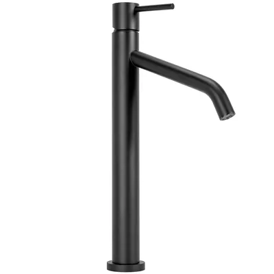 Zdjęcie produktu dla Bateria Umywalkowa REA LEVEL Czarna Wysoka Black Mat
