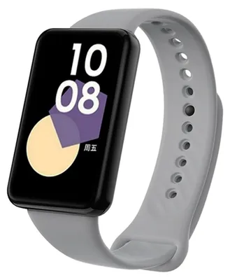 Produktbild von Für Honor Band 9 hochwertiges TPU mit schwarzer Schnalle Watch Ersatz Arm Band Grau