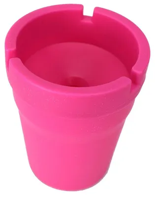 Produktbild von Windsicherer kompakter Aschenbecher 7,5 x 10,5 cm mit Aschebehälter