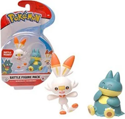 Produktbild von Pokemon Battle Figure Pack - Munchlax a Scorbunny