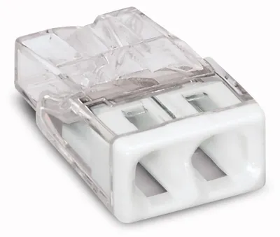 Image de Borne pour boîtes de dérivation COMPACT avec boîtier transparent 5 conducteurs boîte de 100 - WAGO - 2273-205