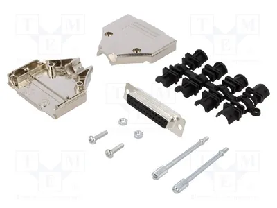 Immagine prodotto di 1 connettore D-Sub a 25 pin, femmina, per saldatura, adatto per cavi MHDTPK25-DB25S-K