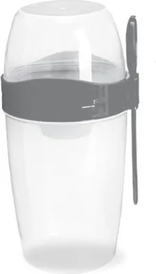 Obrázek produktu pro Double Breakfast Cup Oatmeal Cup with Lid Poons Forks for Business People