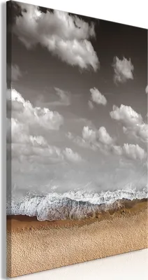 Produktbild von Italienischer Leinwand Leinwandbild - Sky Wave (1 Part) Vertical 80x120 cm Landschaften c-C-0403-b-a