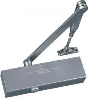 Produktbild von Türschließer GR200 Standardarm silber GROOM - Kraft 2/4 - Öffnungsbremse CE EN1154 - GR200111