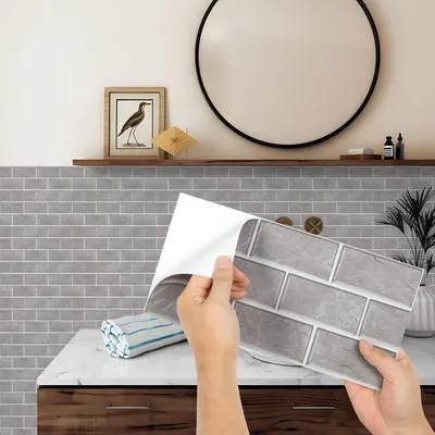 Productafbeelding van Zelfklevende tegelstickers - Geschikt voor keuken en badkamer - Verkrijgbaar in verschillende maten en designs