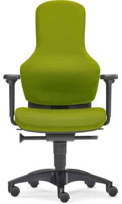 Produktbild von Bürodrehstuhl Ortholetic m. Armlehne Kunststoff-Fußkreuz Hartboden hellgrün