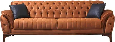 Produktbild von Chesterfield Sofas Designer Wohnzimmer Garnitur Polster 2x Textilsofas