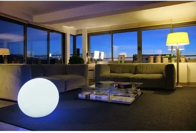 Obrázok produktu pre LED svietiaca guľa pre exteriér, BOBBY, Ø60cm, pätica E27, biela