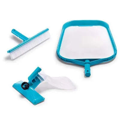 Produktbild von INTEX 29056 - Pool Reinigungs-Set - Basic (Laubkescher, Beckenbürste, Bodensauger)