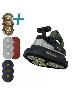 Produktbild von Zollernalb Piranha ZP2400PRO Sanierungsfräse 3x100mm Betonschleifer Betonfräse Putzfräse Putzschleifer