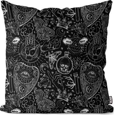 Produktbild von VOID Mystik Zukunft Astrologie Kissenbezug Kissenhülle sofa couch wohnzimmer dekoration wasserfest Outdoor Garten Kissen bezug deko