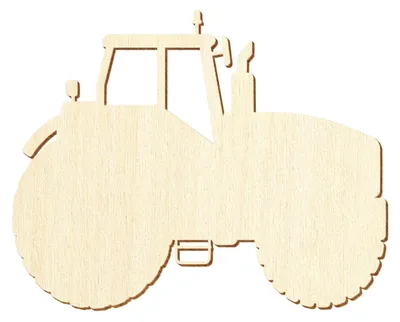 Produktbild von Holztraktor für kreative Bastelprojekte