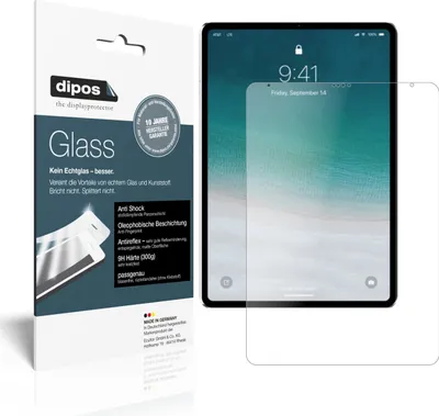 Obrázek produktu pro 2x ochranná fólie pro Apple iPad Pro 12,9" Wifi (2020) matná - anti-shock 9H fólie dipos Glass plastové sklo