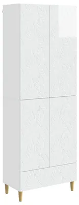 Immagine prodotto di vidaXL Set di due armadi, bianco lucido, materiale composito di legno