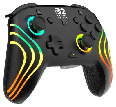 Produktbild von Turtle Beach Afterglow Wave Schwarz Kabelloser RGB-Gaming-Controller offiziell lizenziert für Nintendo Switch 2