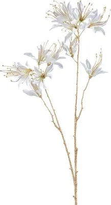 Produktbild von artplants.de Deko Zweig Gartenamaryllis FRIHEL, weiß, 80cm - Kunst Amarylliszweig