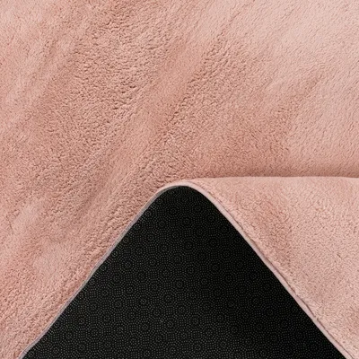 Produktbild von Moderner Wohnzimmer Teppich Kurzflor Waschbar Weich Felloptik Anti-Rutsch Grösse 80x150 cm