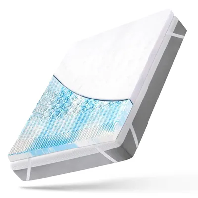 Produktbild von WENTA Topper 5-Zonen Gel-Memory-Foam Matratzentopper 160X200 cm, Höhe 5cm, Atmungsaktive, hochdichte Auflage, inklusive abnehmbarem und weichem Bezug