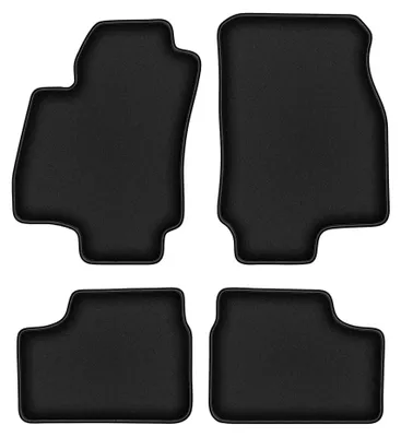 Produktbild von Velours-Fußmatten für Opel Astra G 1998-2009 (Limousine/Kombi/Schrägheck) – 4-tlg, Schwarz, passgenau – Wielganizator DURBAN