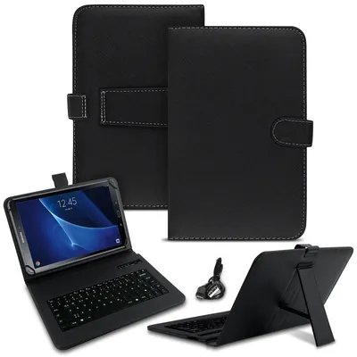 Produktbild von Tastatur Hülle Bluetooth Keyboard Tasche Samsung Galaxy Tab S 10.5 QWERTZ Tablet