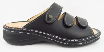 Produktbild von Finn Comfort Hellas Nappaseda Damen Pantolette in Schwarz, Größe 37