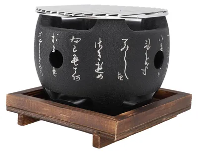 Productafbeelding van Kleine houtskool-tafelgrill, draagbaar, Japanse grill voor picknick