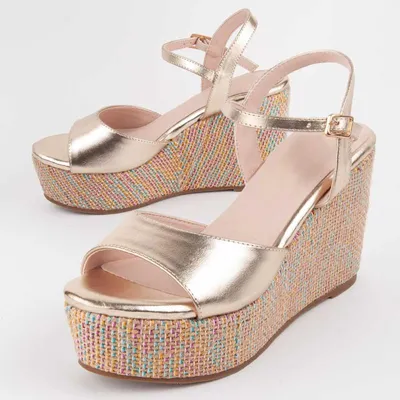 Produktbild von Montevita Keilsandalen Sparto Sandale Salia12 Gold